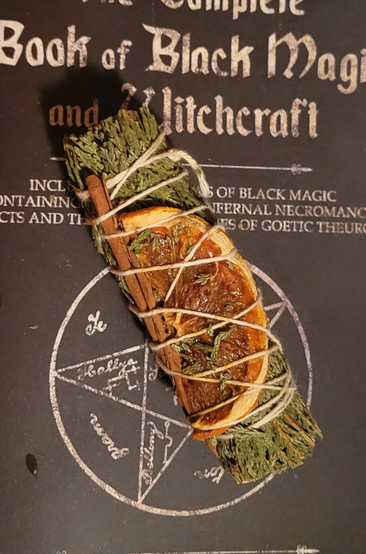 Cedar, Orange & Cinnamon Smudge Stick