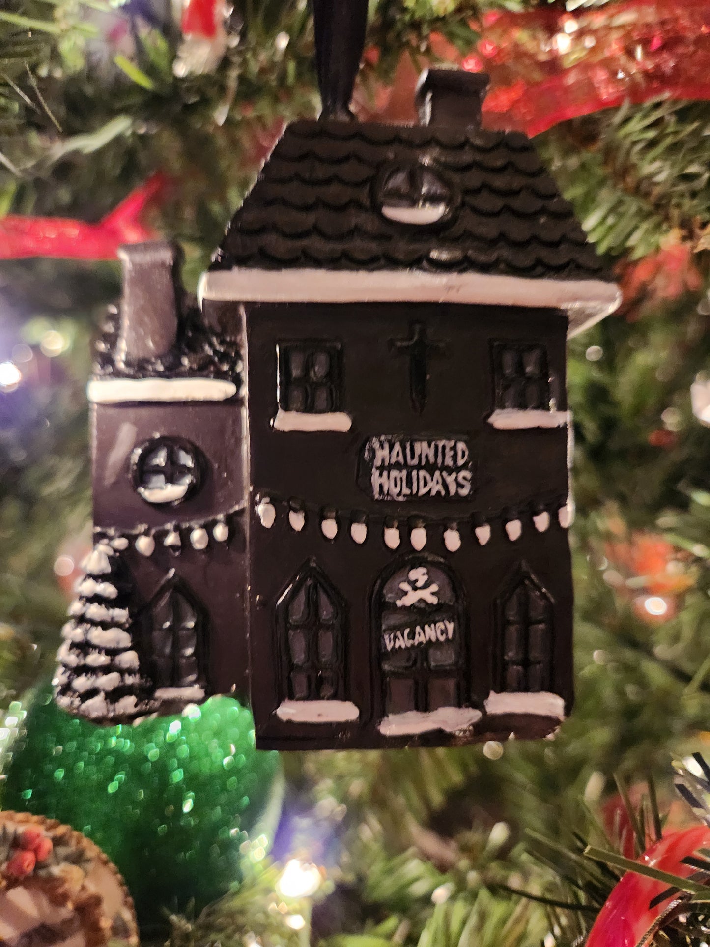 Haunted Holiday House Ornament