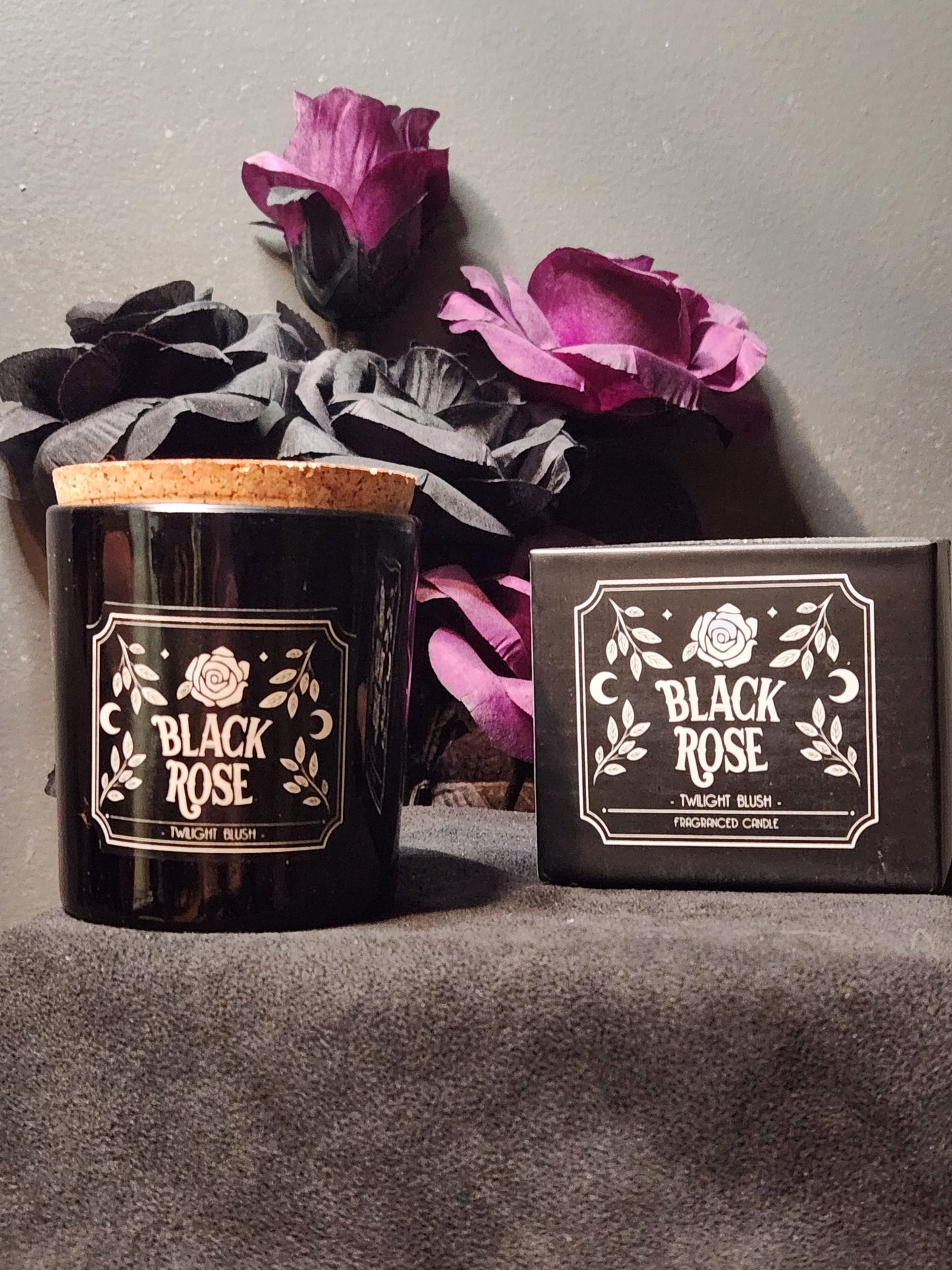 Midnight Ritual Gothic Candle - Black Rose