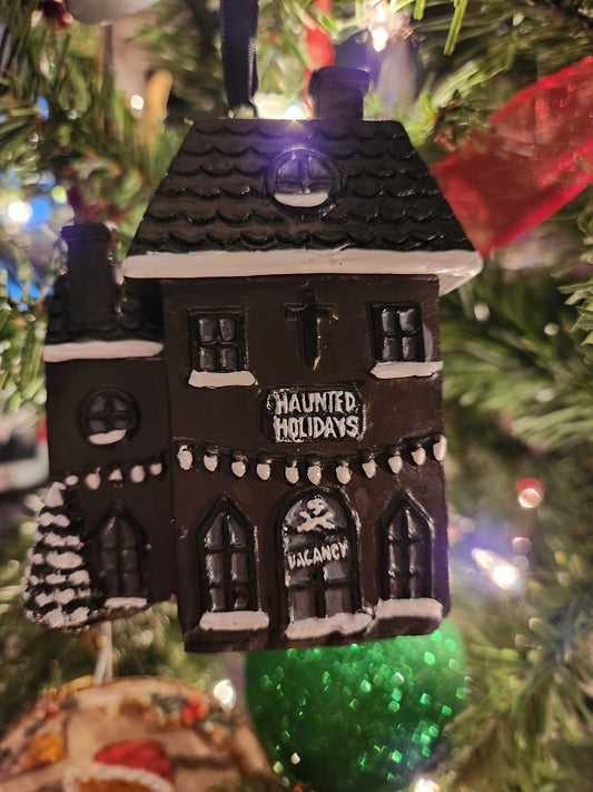 Haunted Holiday House Ornament