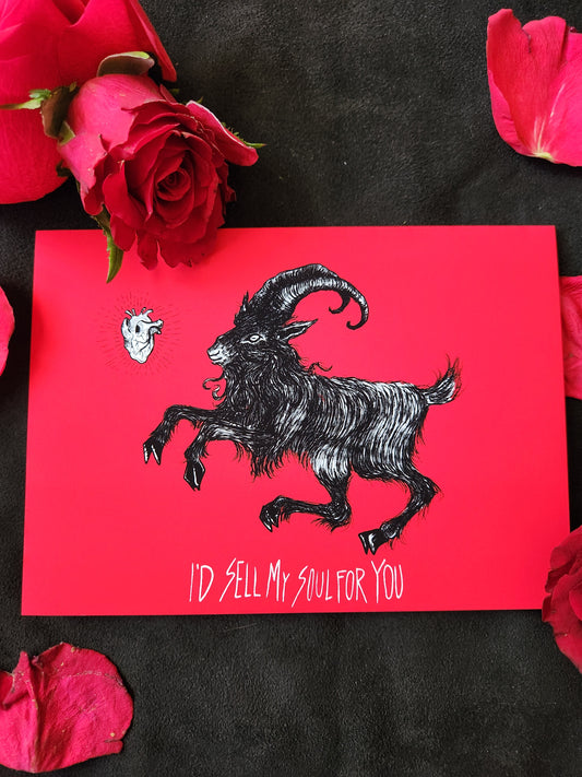 Valentine's Card - Black Phillip