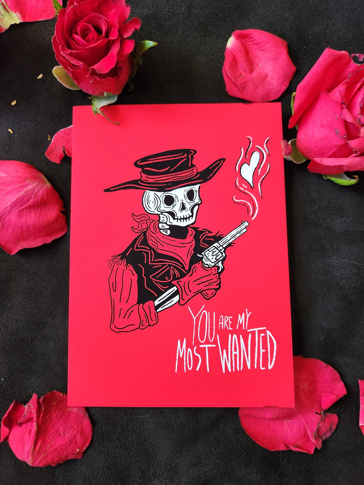 Valentine's Card - Skeleton Outlaw