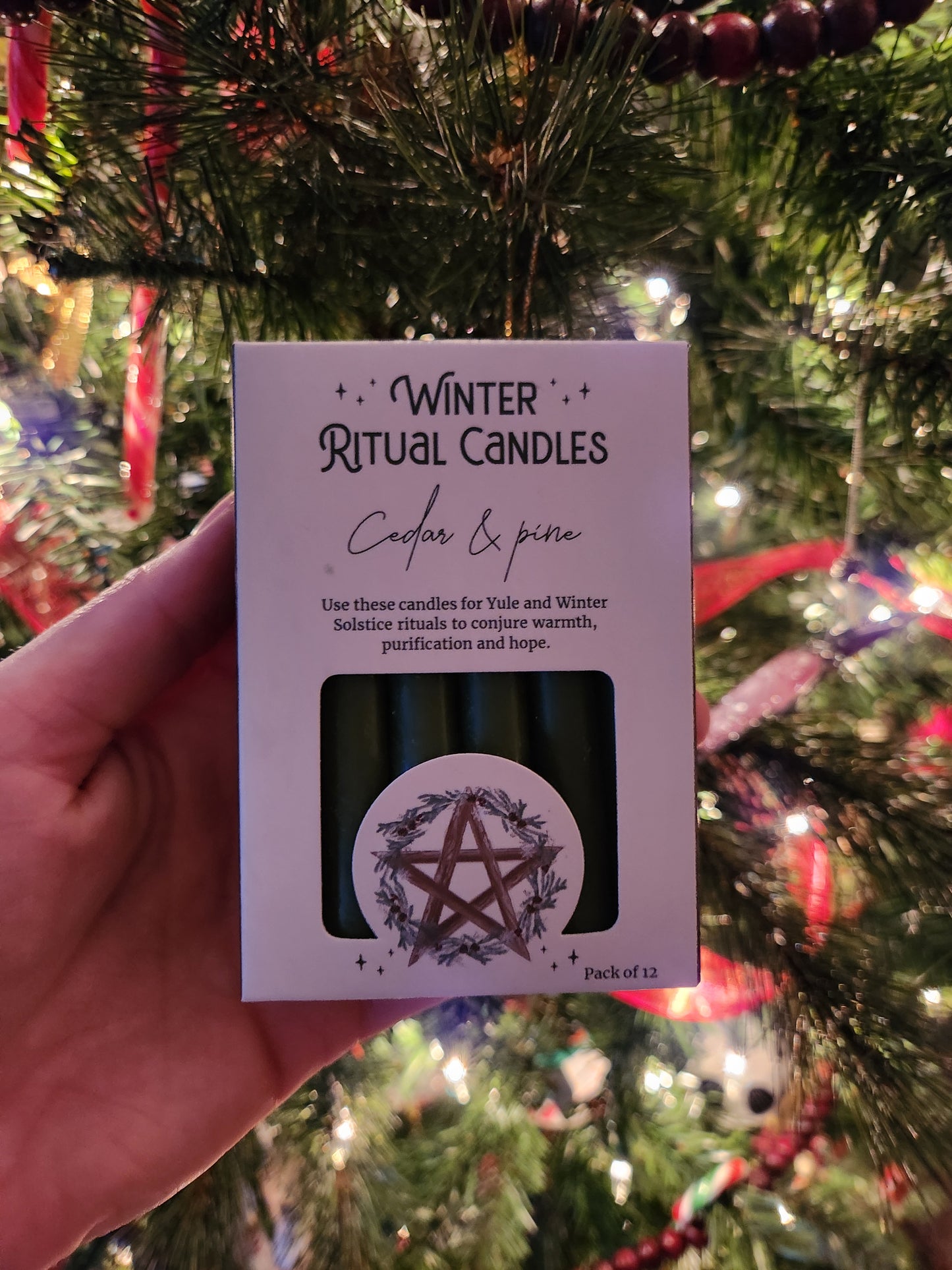Winter Solstice Magic Candles