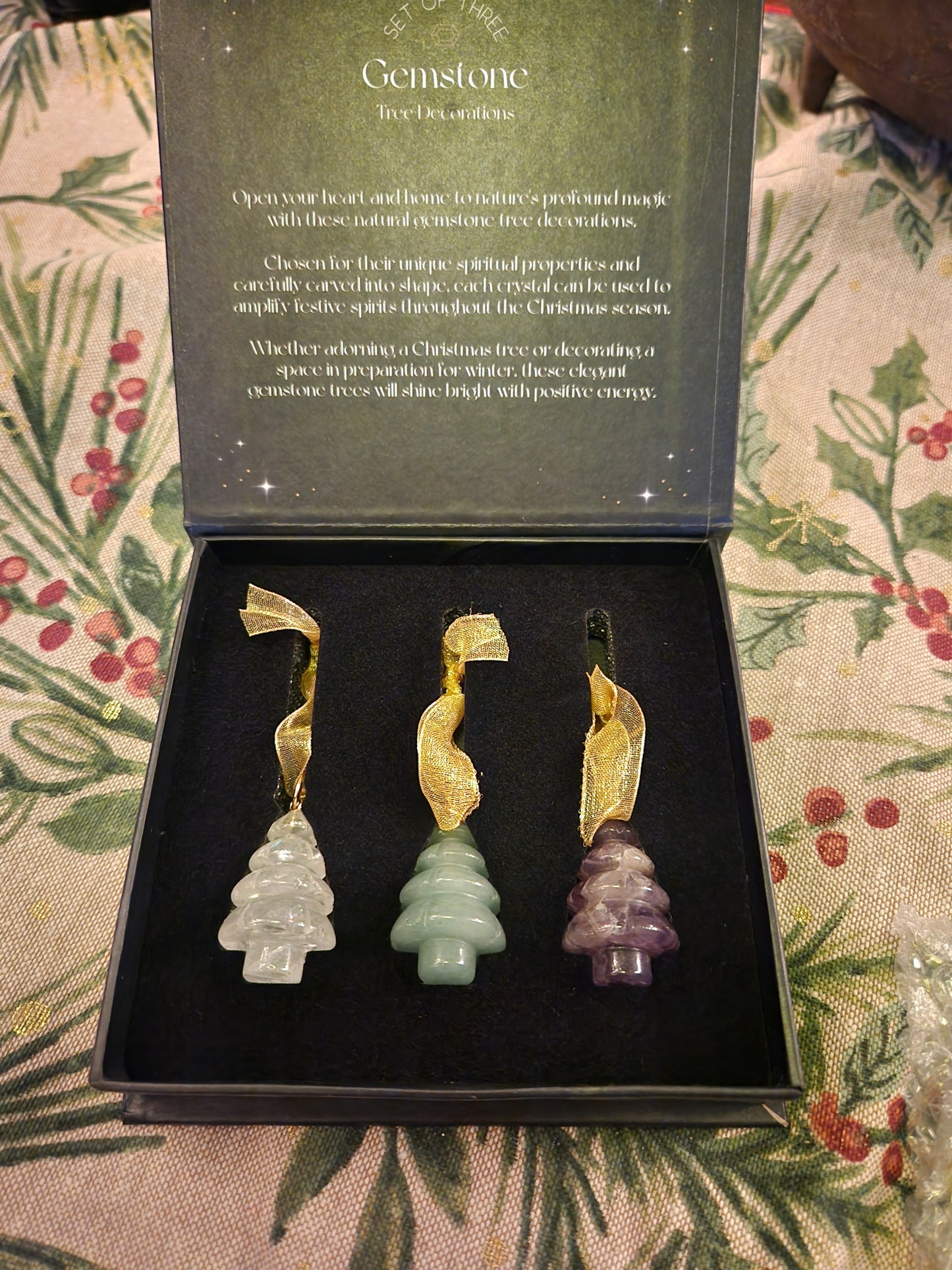 Crystal Tree Ornament Set