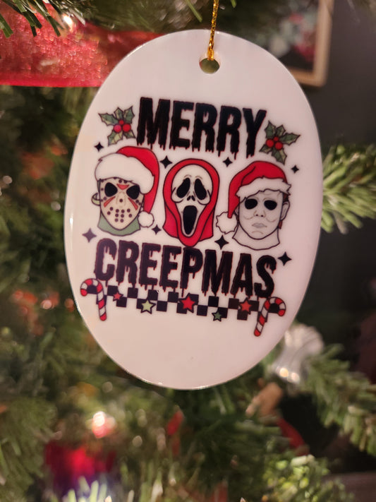 Merry Creepmas Slashers Ornament