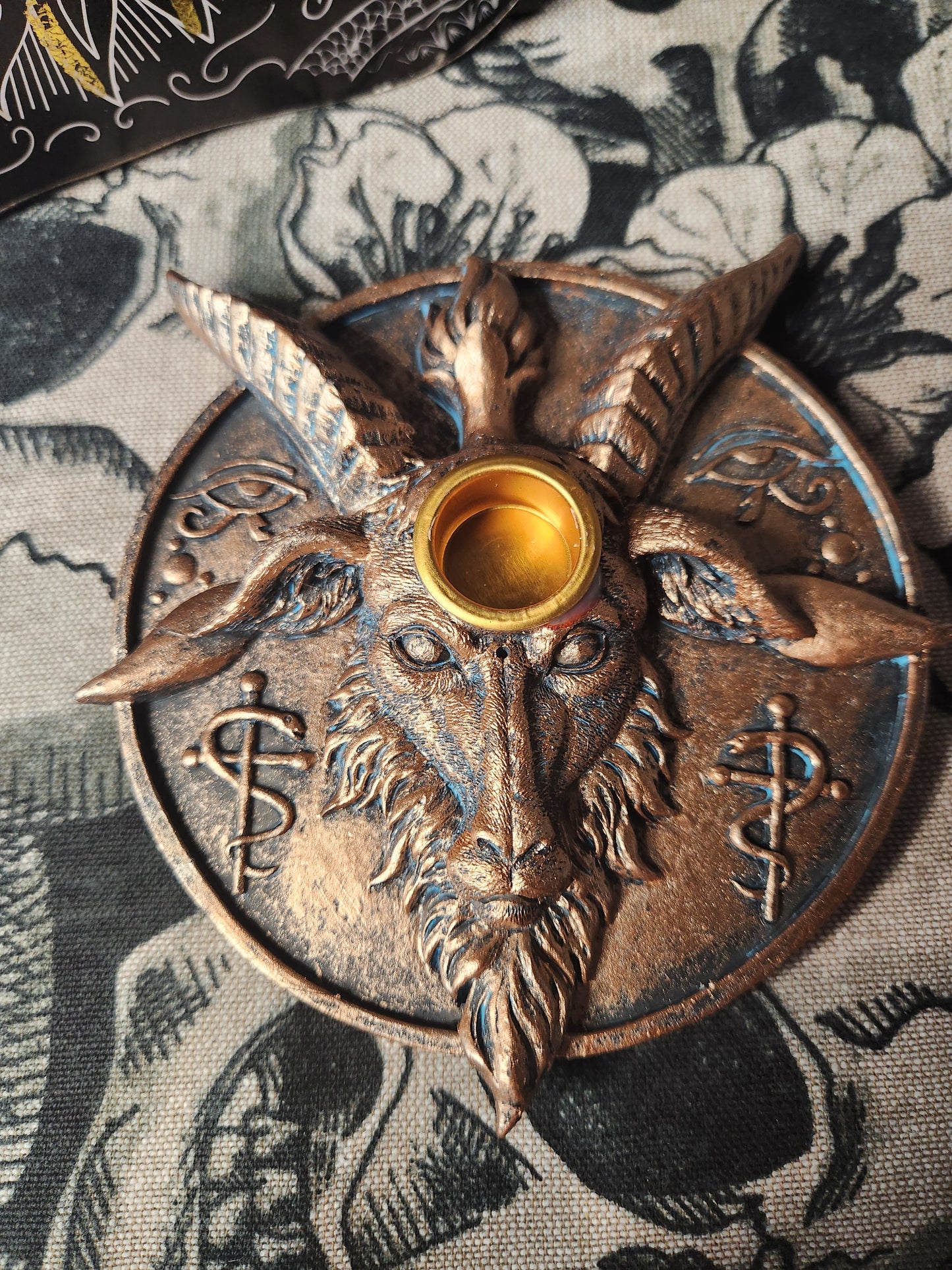 Baphomet Incense Burner & Candle Holder