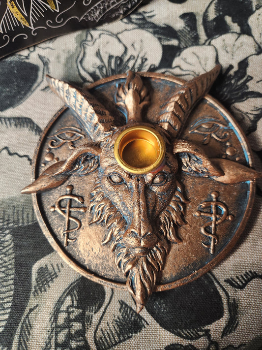 Baphomet Incense Burner & Candle Holder
