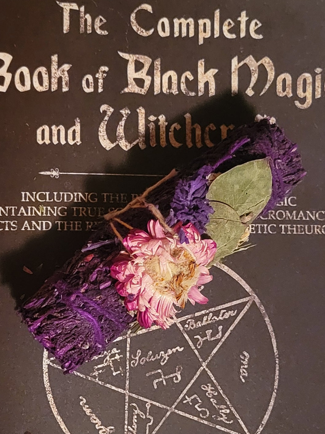 Enchanted Forest Floral Lavender Sage Smudge Stick (4 in.)