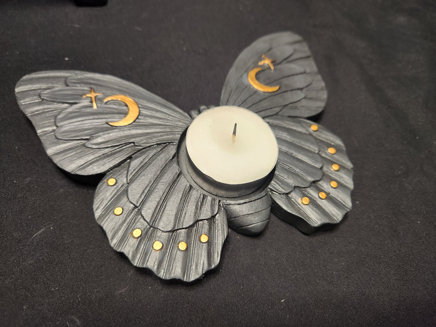 Lunar Moth Tealight Candle Holder