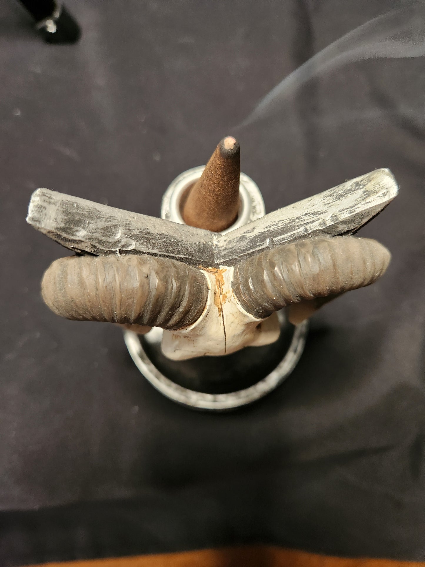 Ram Skull Incense Burner