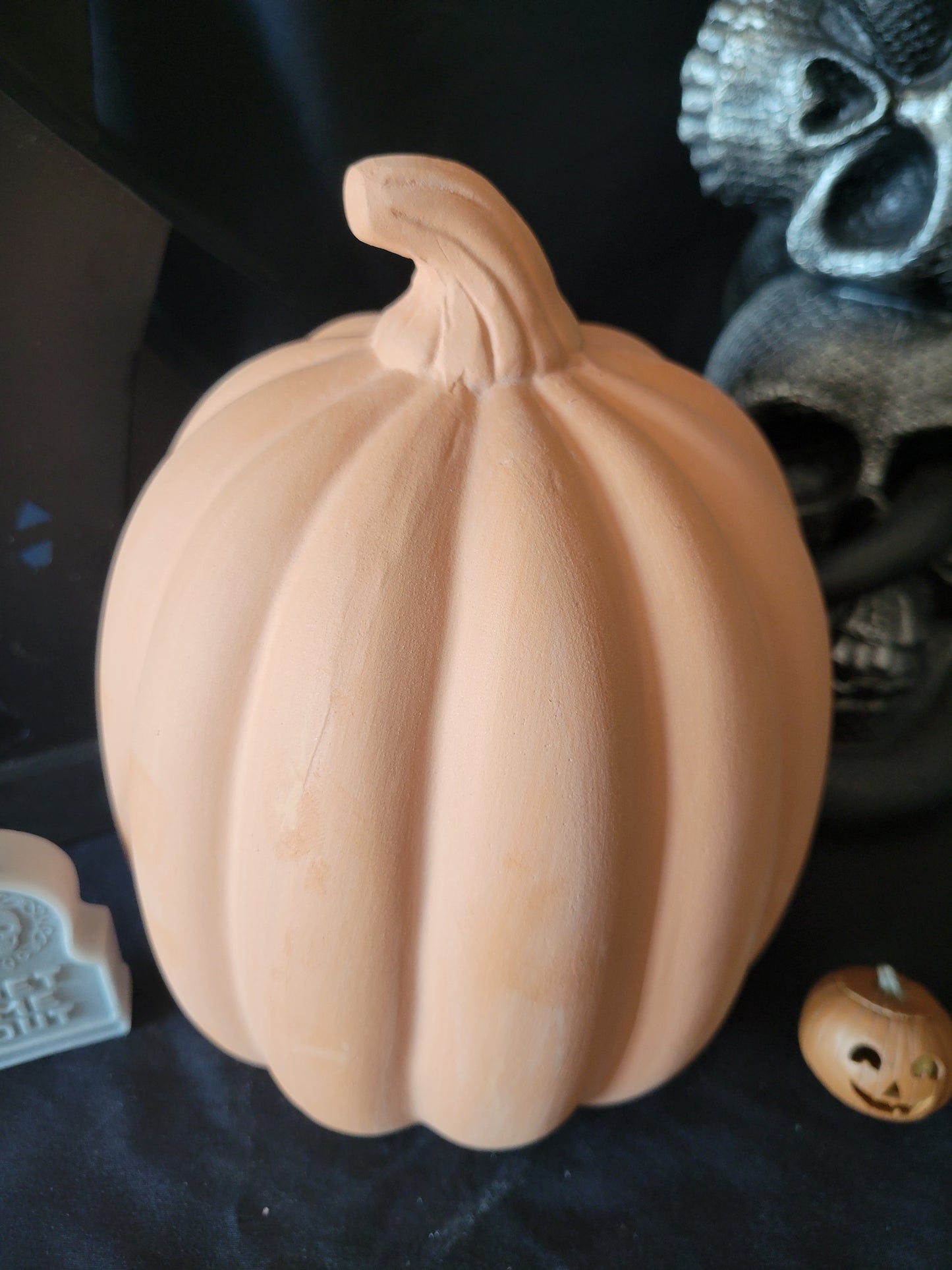 Terracotta Halloween Jack O Lantern